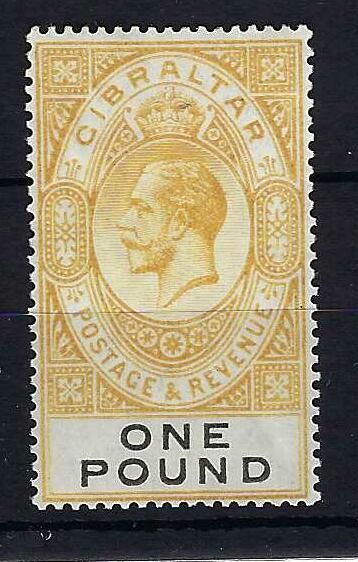 Image of Gibraltar SG 107var2 LMM British Commonwealth Stamp